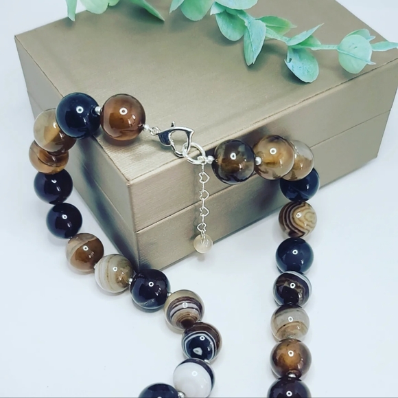 Lace Agate necklace - Picture 3 of 5